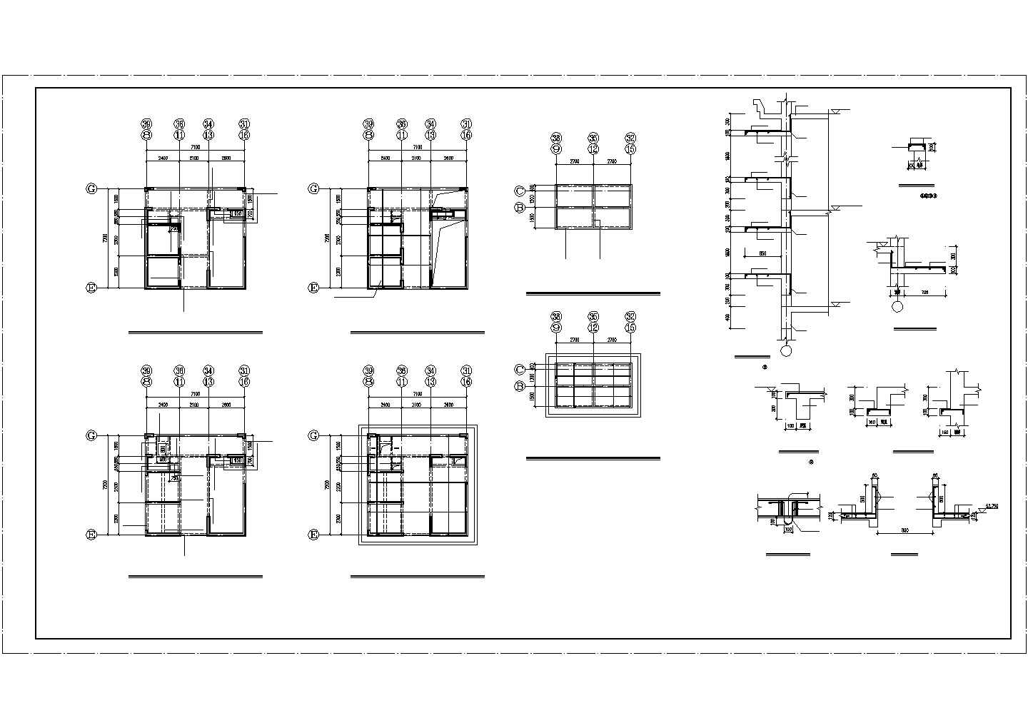 某高层配筋砌体剪力墙结构整套设计施工图纸