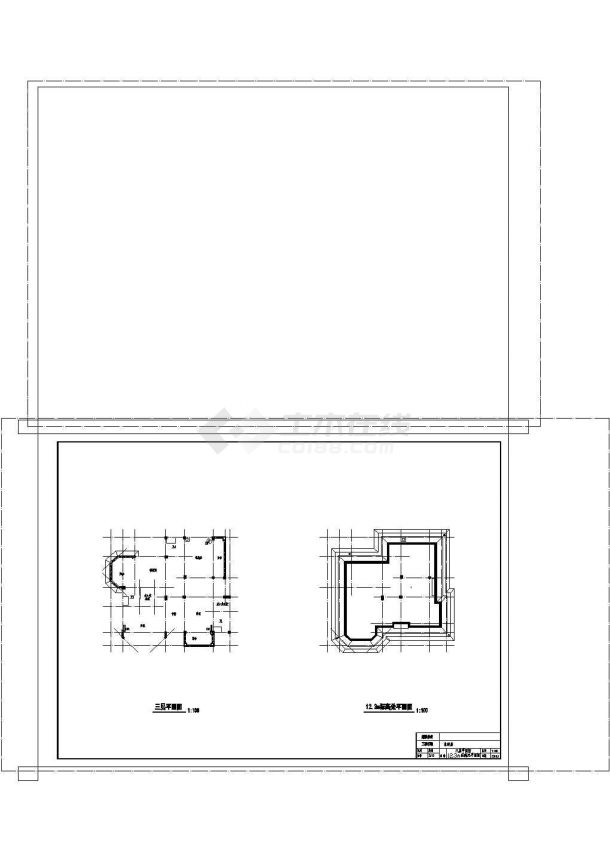 某地区3层框架结构农村自建房小别墅建筑施工图非常标准cad图纸设计-图一