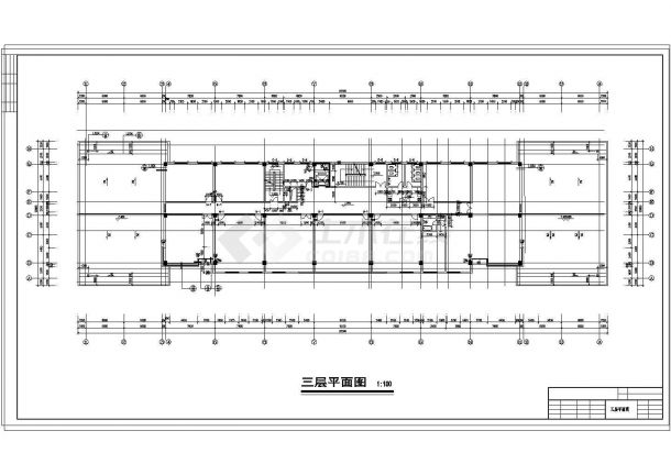 办公楼设计_全套综合办公楼建筑设计cad施工图-图二