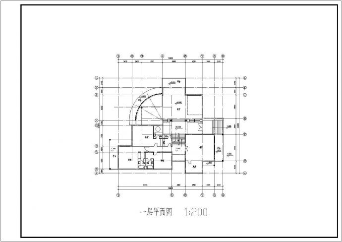 某二层带地下室框架结构别墅设计cad建筑施工图（含效果图，含三维模型图）_图1