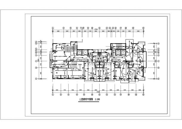 高层住宅楼电气施工图CAD图纸-图一
