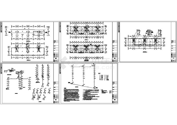 6层(1梯2户3单元)教师公寓楼给排水施工图-图一