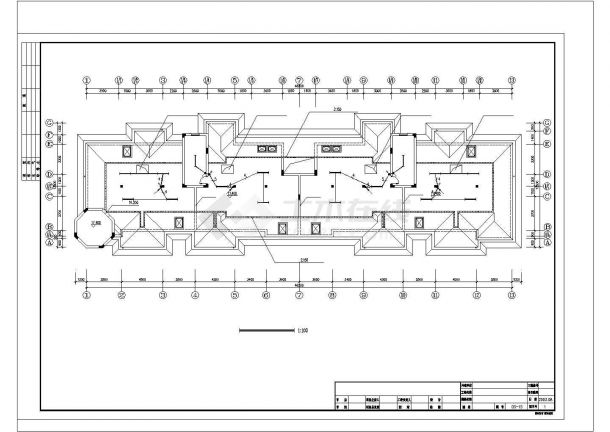 六层住宅电气全套CAD的图纸-图二