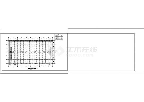 厂房设计_山东轻钢结构厂房结构施工非常标准cad图纸设计（2乘18米跨度 ）-图一
