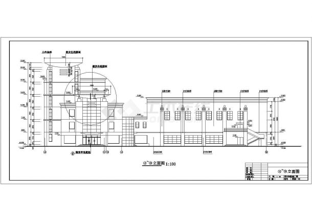 办公楼设计_杭州多层办公楼全套cad结构设计施工设计图(含设计说明)-图二