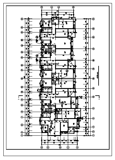 3000平方米左右某六层带阁楼住宅建筑设计cad施工图(架空层设计，共十二张)-图二