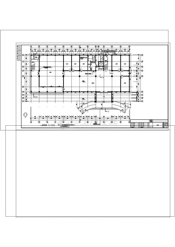 办公楼设计_办公楼建筑施工图非常标准cad图纸设计-图二