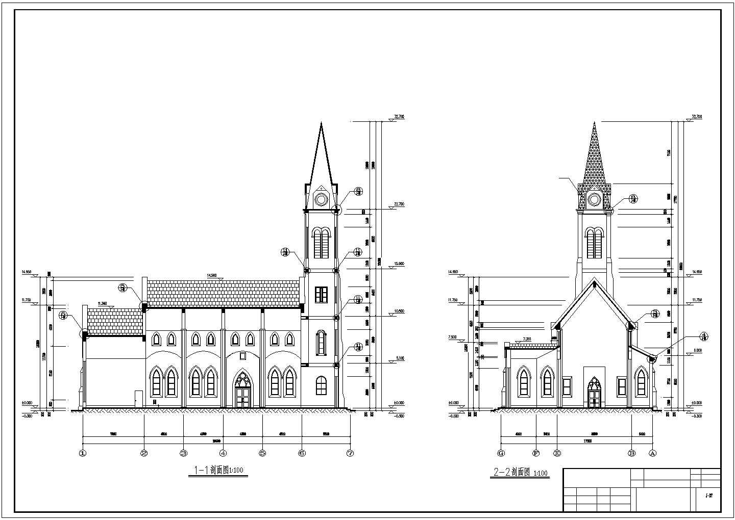 [欧式]教堂全套建筑规划cad施工图纸