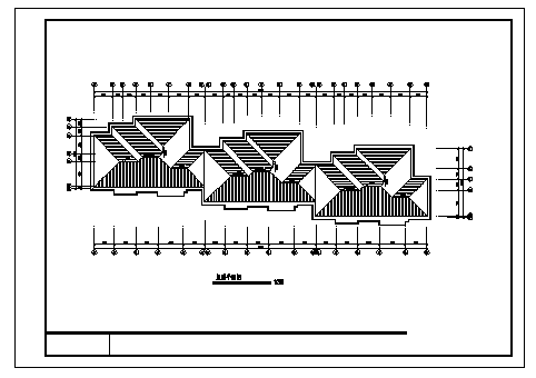 某五层住宅楼建筑设计cad图，共六张_图1