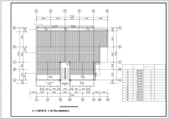 某7层住宅楼结构cad施工图(底层为车库)_图1