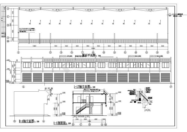 某二层砖混结构川西民居住宅楼设计cad详细建筑施工图（含设计说明）-图二