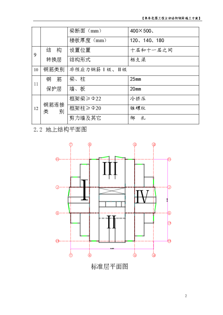 某集泰花园工程主体结构钢筋施工方案-图二