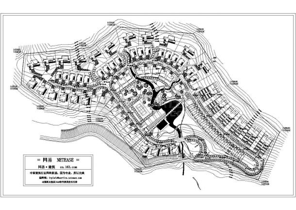 莆田市某拆迁安置小区总平面规划设计CAD图纸-图一