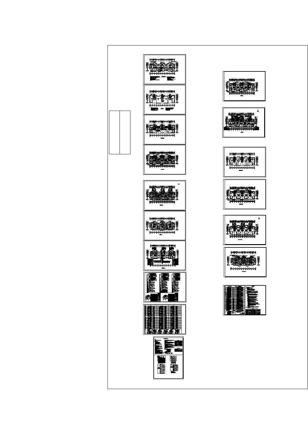 某小区32层住宅楼电气CAD施工图