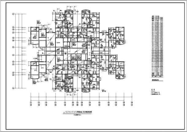 某中医院结构设计全套CAD图纸-图一