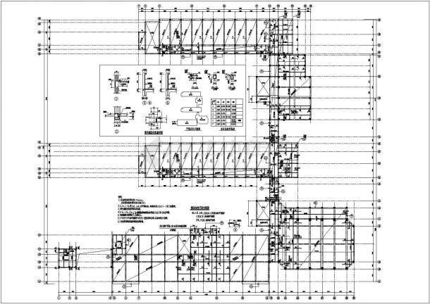 某小学大楼结构施工设计全套CAD图-图一