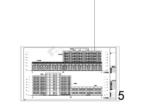 4739.98平米地下一层地上六层框架住宅楼投标文件编制(清单报价、建筑结构图)cad图纸-图二