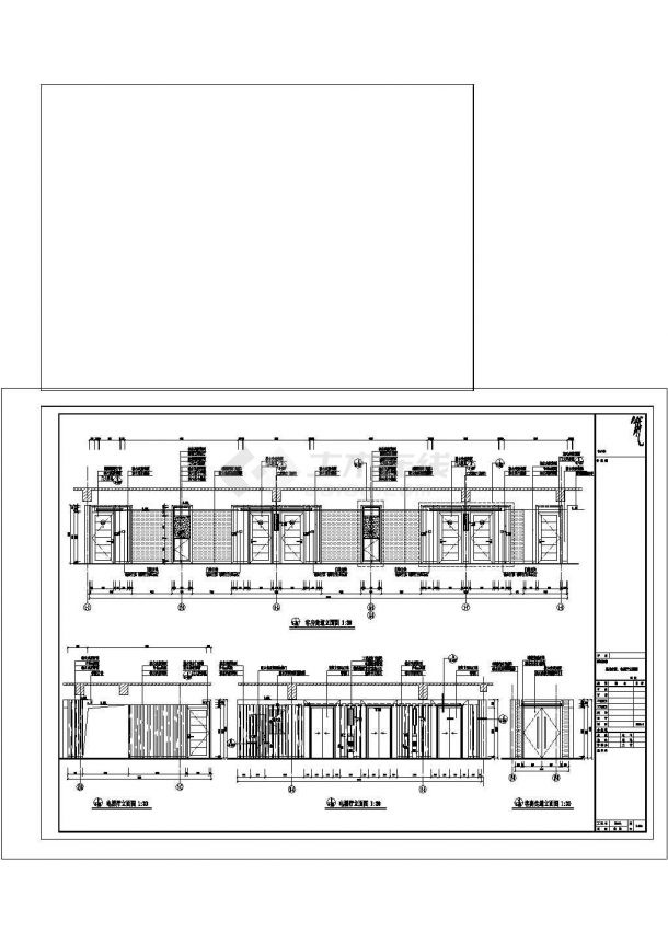 江西某地工业建筑走廊电梯厅设计图非常标准cad图纸设计-图二