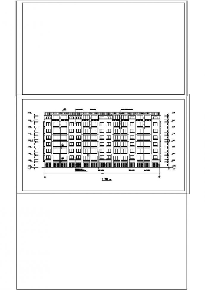某地区多层住宅楼建筑设计cad施工图纸_图1