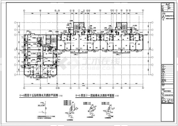 某规划院高层住宅建筑cad施工图纸-图二