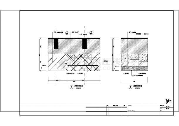 珠海1600㎡住客会所施工图非常标准CAD图纸设计-图一