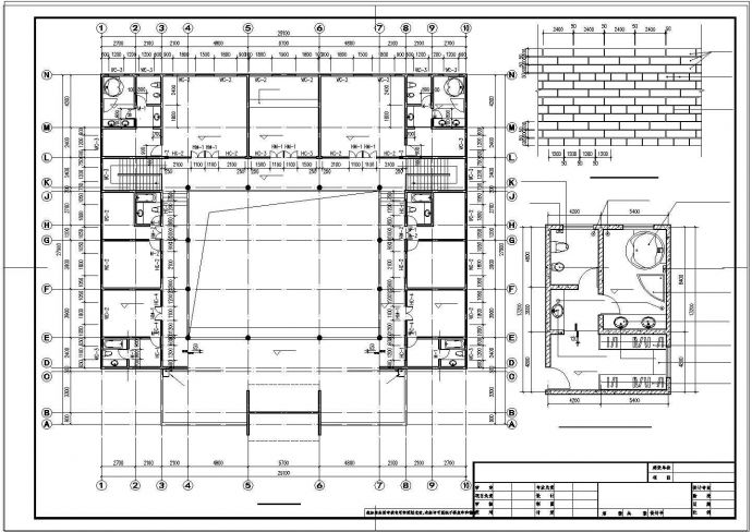 经典仿古四合院建筑设计cad施工图纸（含四合院效果图）_图1