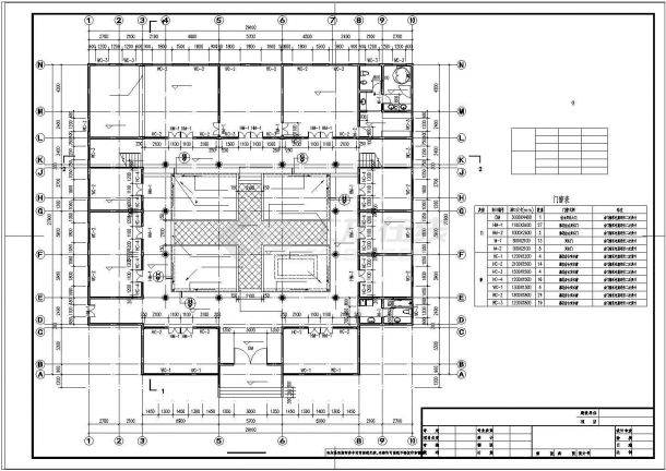 经典仿古四合院建筑设计cad施工图纸（含四合院效果图）-图二