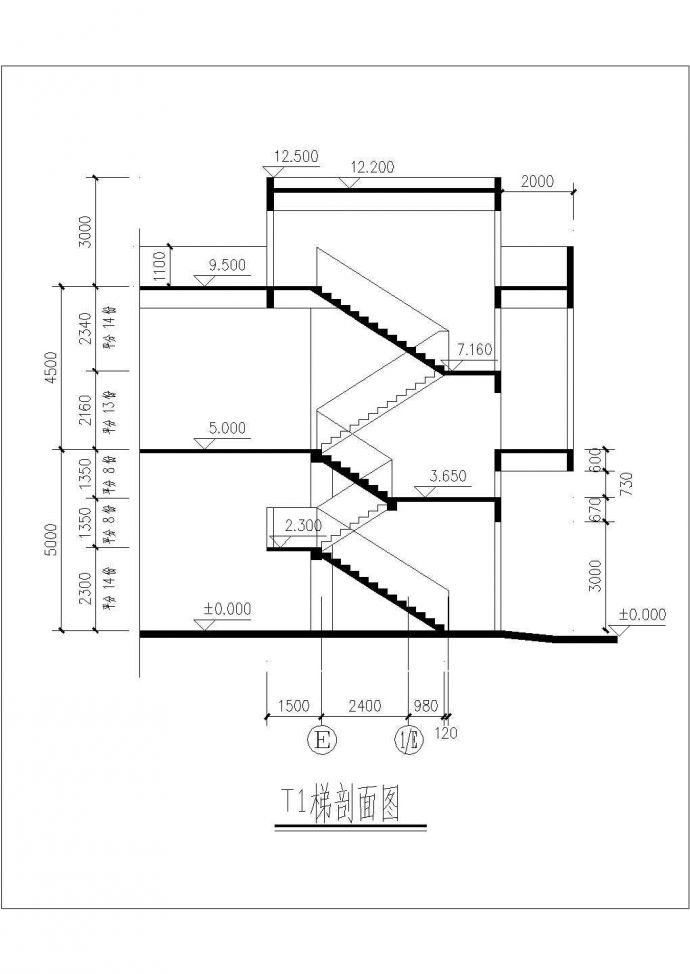某地区批发市场建筑设计CAD图纸_图1