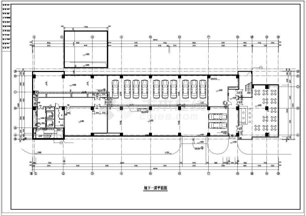 办公楼设计_某市一整套完整研发办公楼建筑cad施工图纸-图一