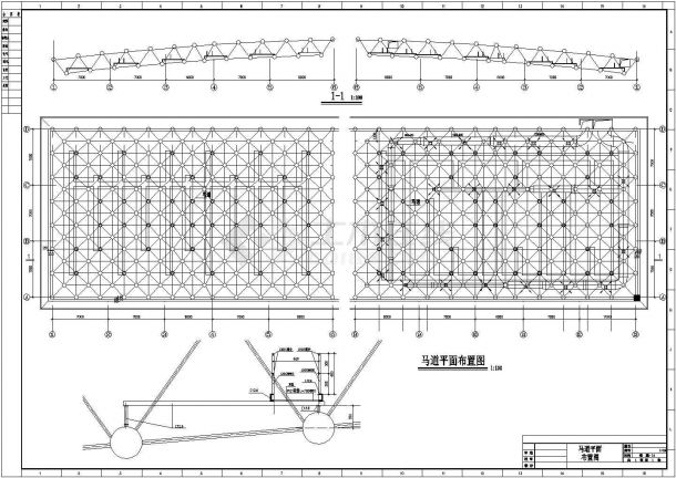 西安某体育馆建筑设计CAD图纸-图一