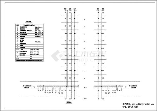 长80米 宽14.8米 -2+9层钢剪结构住宅电气施工图-图二