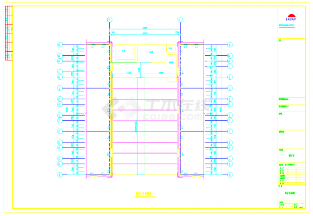 某钢结构厂房建筑设计CAD全套施工图纸（甲级设计院）-图二