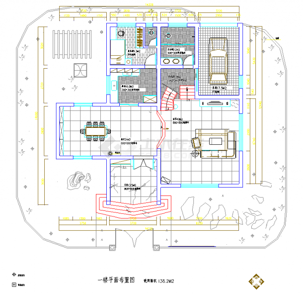 广东珠海某别墅主楼设计CAD全套建筑施工图纸（甲级设计院）-图一