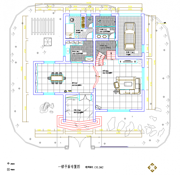 广东珠海某别墅主楼设计CAD全套建筑施工图纸（甲级设计院）_图1