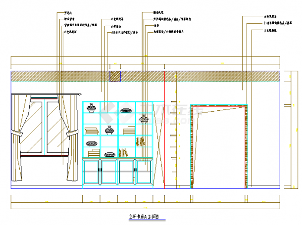 广东珠海某别墅主楼设计CAD全套建筑施工图纸（甲级设计院）-图二