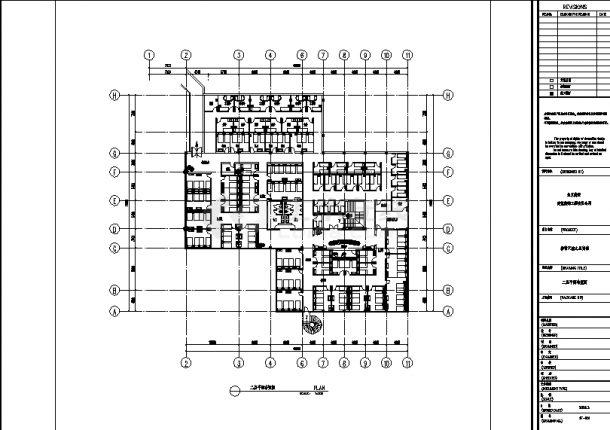 影帝丽池悦来花浴场建筑设计施工cad图纸，含效果图-图一