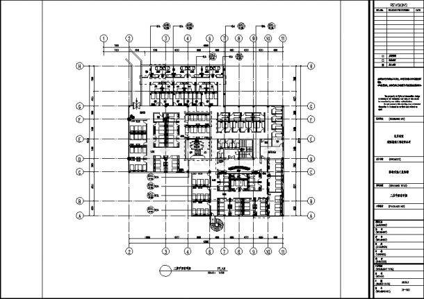 影帝丽池悦来花浴场建筑设计施工cad图纸，含效果图-图二
