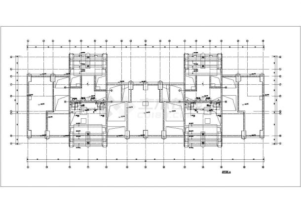 [辽宁]大连东港某地块1号楼居住建筑施工图（CAD）-图一