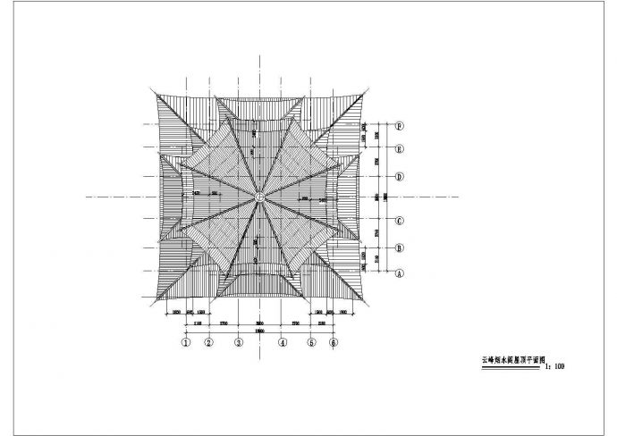 文昌阁设计cad详细建筑施工图（含电气设计）_图1