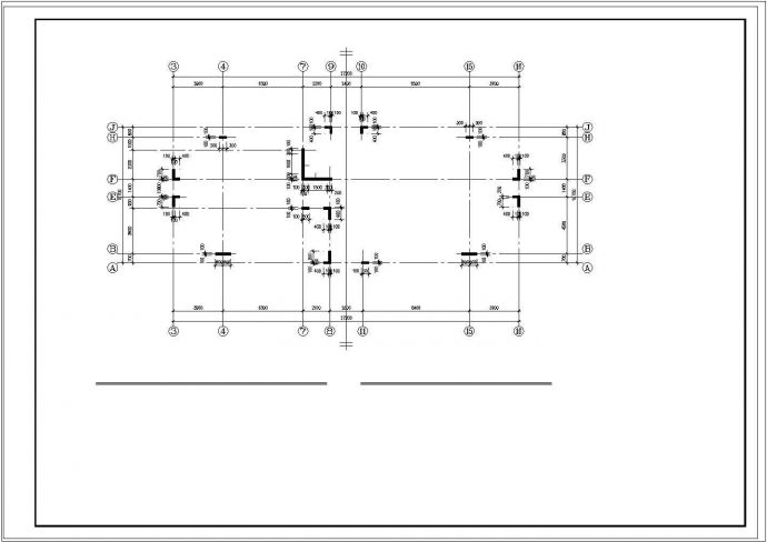 某小高层住宅框剪结构cad施工工程图纸_图1