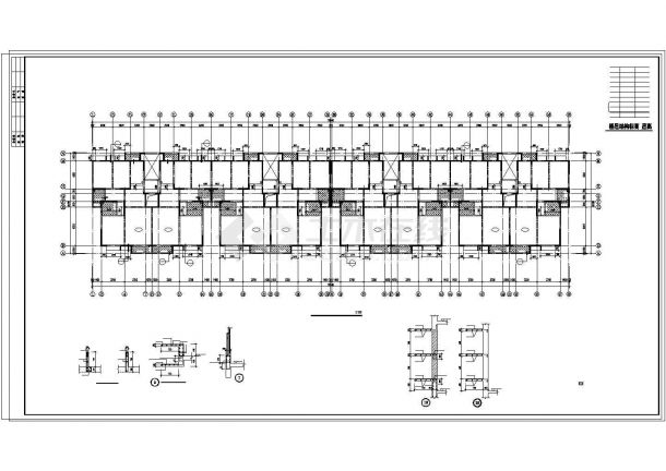 北京某九层剪力墙结构建筑cad施工图-图二