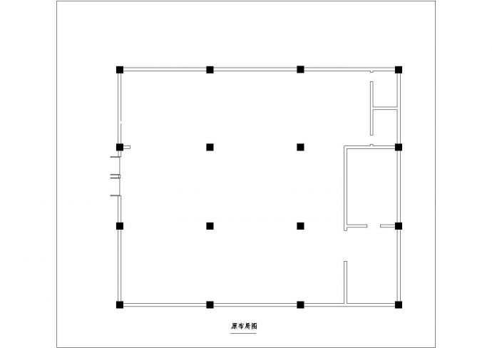 某中式古典风格餐厅室内装修设计cad全套施工图（附效果图）_图1
