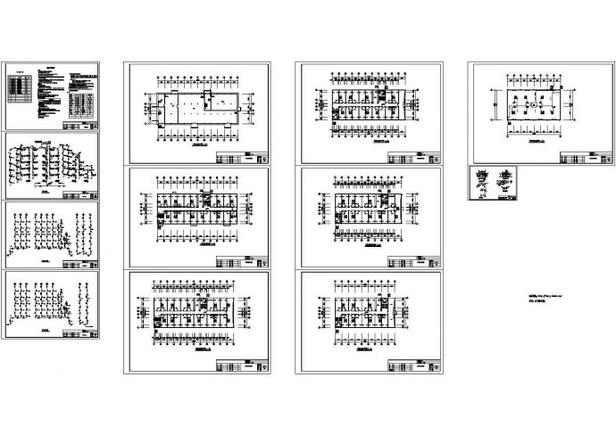 某六层宿舍楼建筑给排水设计cad施工图（含给排水设计说明，一层带餐厅）_图1