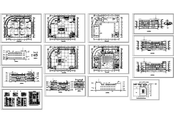 商场施工图 包含着地下室平面图_图1
