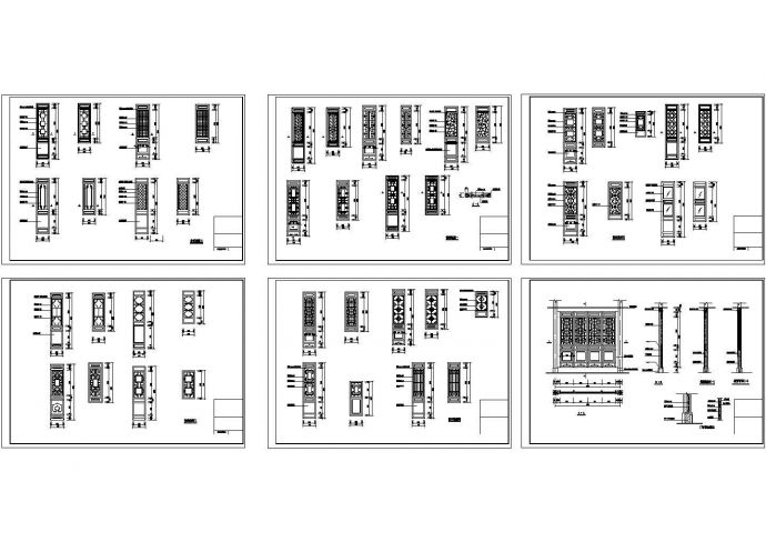 常用门窗图库Cad设计图_图1