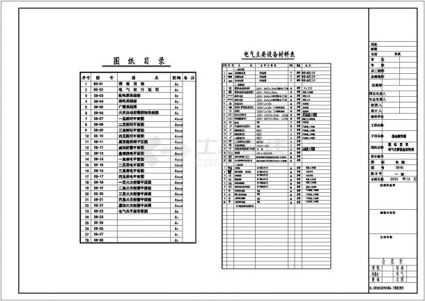 四川成都技术学院CAD电气设计完整图-图一