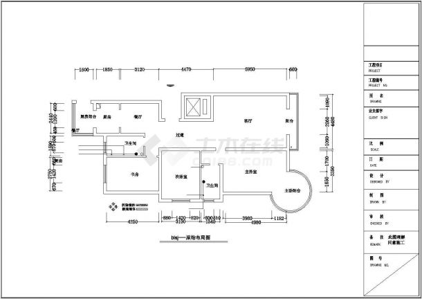 现代风格住宅装修方案CAD图（含效果图）-图一