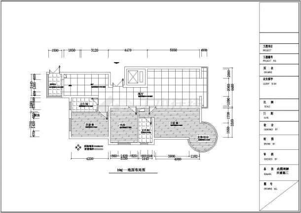 现代风格住宅装修方案CAD图（含效果图）-图二