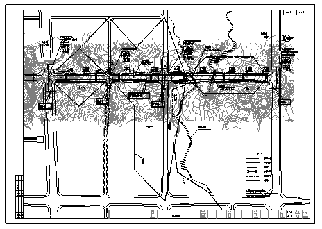 某市政道路排水工程施工cad规划图_图1