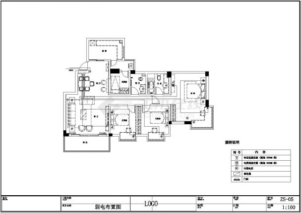 现代米黄色风格住宅全套装修施工图-图二